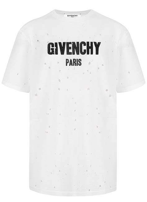 givenchy mens hole t shirt